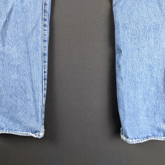 Levis Jeans Men 38x30 501 Blue Denim Original Fit Light Fade Retro Country Pants - Picture 15 of 16